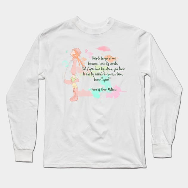 Anne3 Long Sleeve T-Shirt by PsychoDelicia